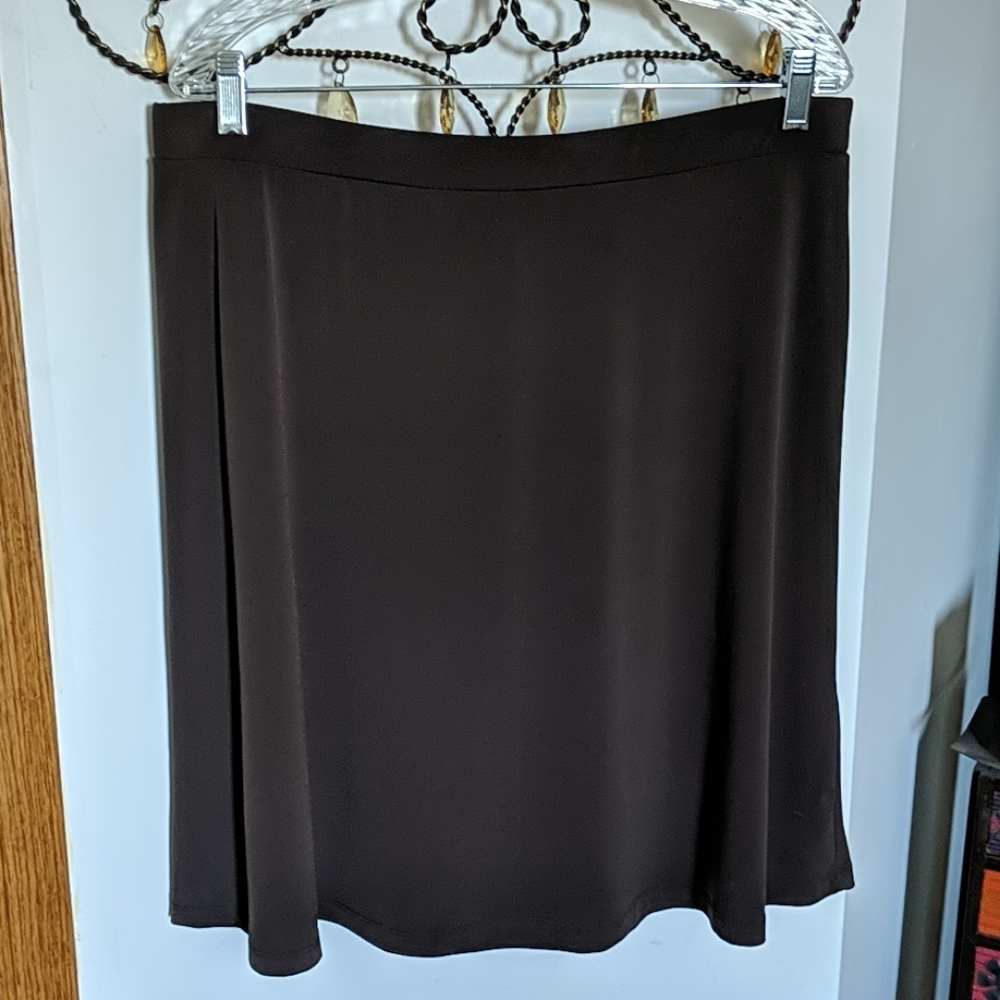New York & Co Brown Skirt (XL)